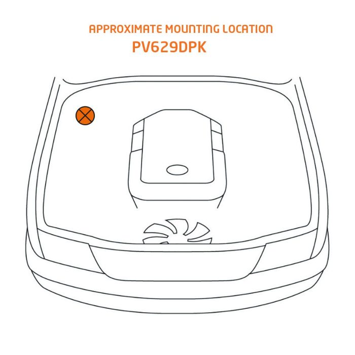 Mitsubishi mounting location