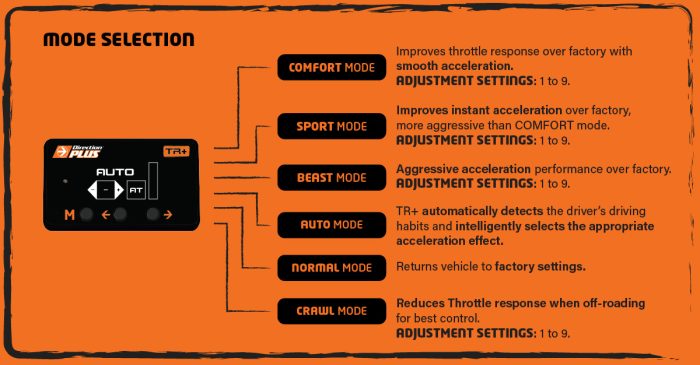 Throttle Controller Mode Selection